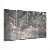 Marble 4 Pieces Mega Glass Wall Art (59"x36") | Insigne Art Design.